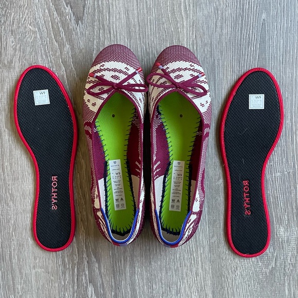 Rothy's Shoes - Rothy’s Botanical Burgundy Flats